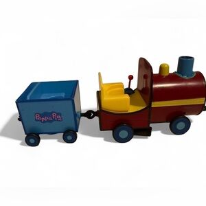 2003 Peppa Pig Grandpa's Train W/ Working Sound, WORKS! Blue Cart